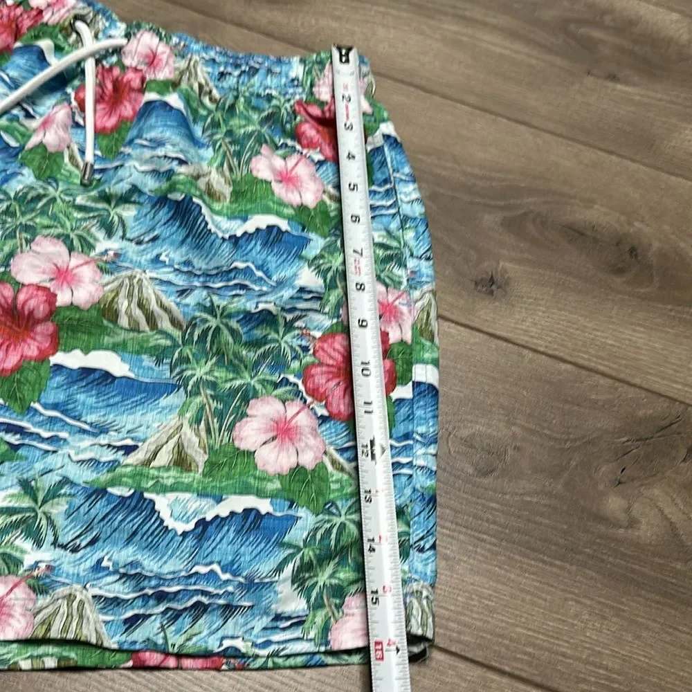 Franks 6” Volcano Oahu Floral Print Lined Swim Shorts Size‎ XL